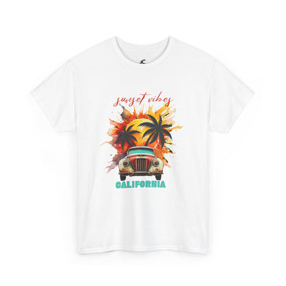 Sunset Vibes California Unisex Casual T-Shirt