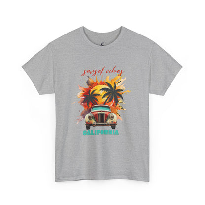 Sunset Vibes California Unisex Casual T-Shirt